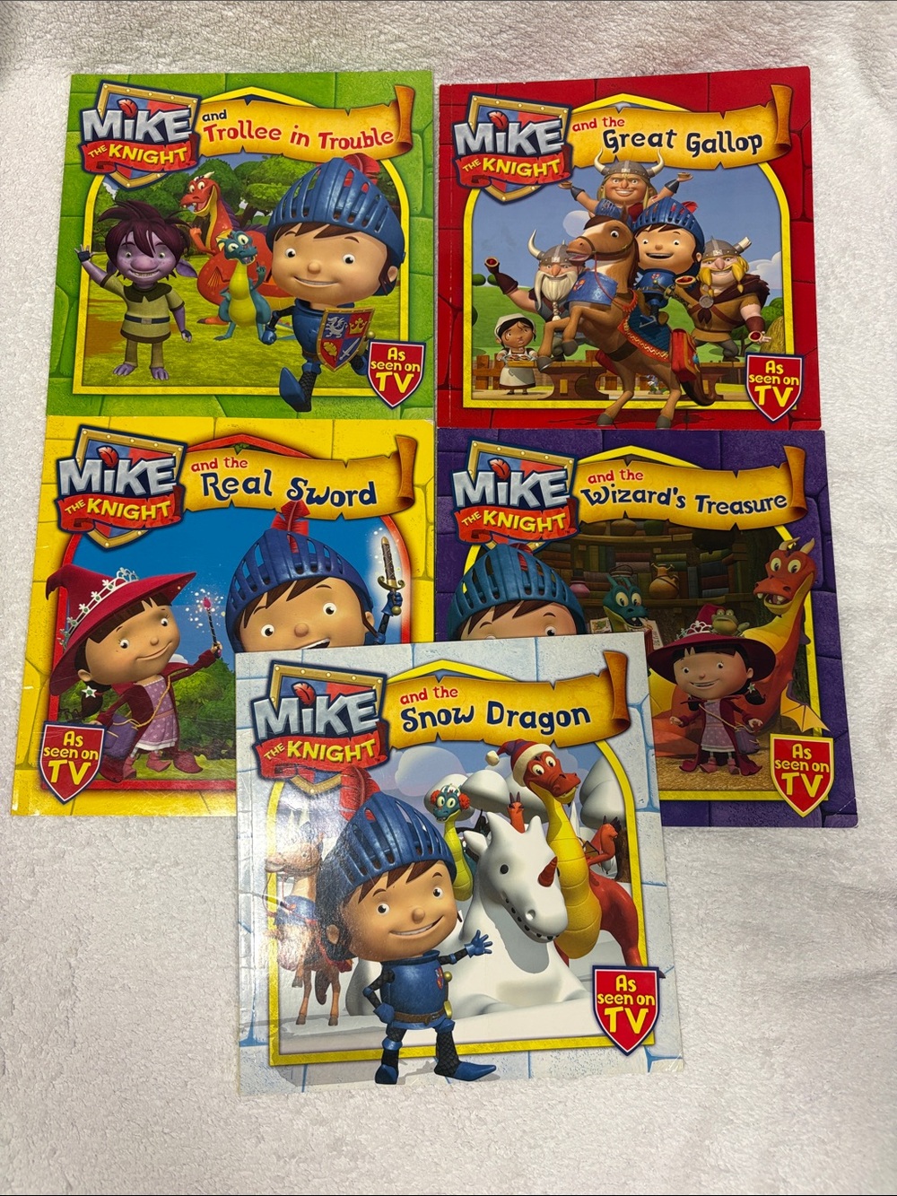 Mike the knight tv show wizard dragon book set
